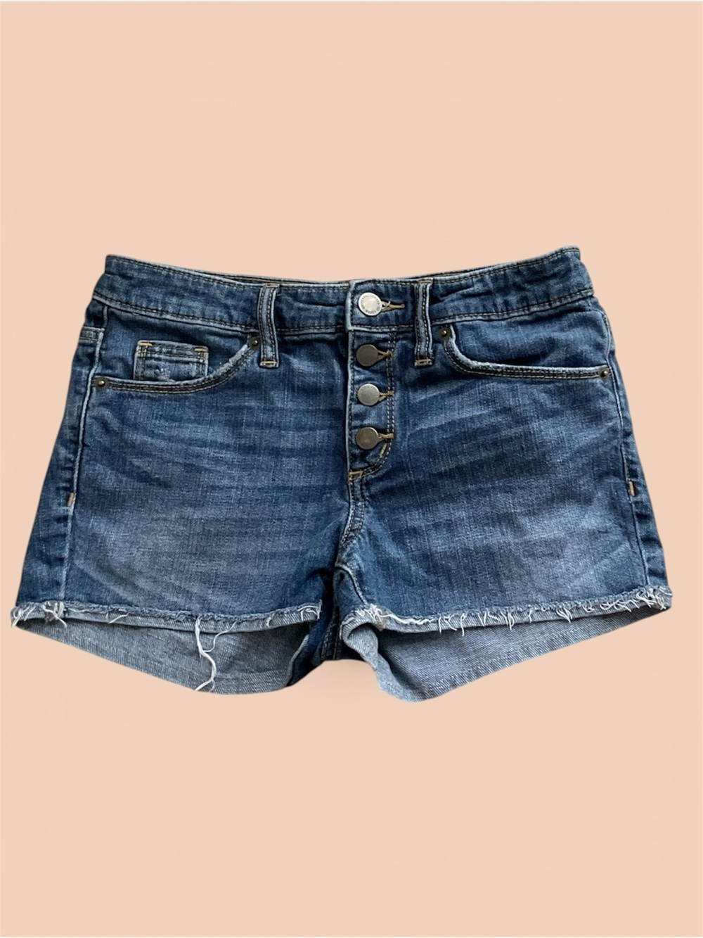 Universal Thread- Women's Dark Wash Denim Shorts with Button Fly